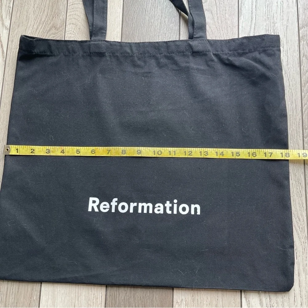 Reformation Black Canvas Tote Trio